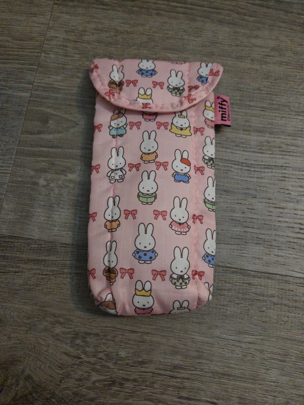 miffy Pink Bunny Pattern eyeglasscase